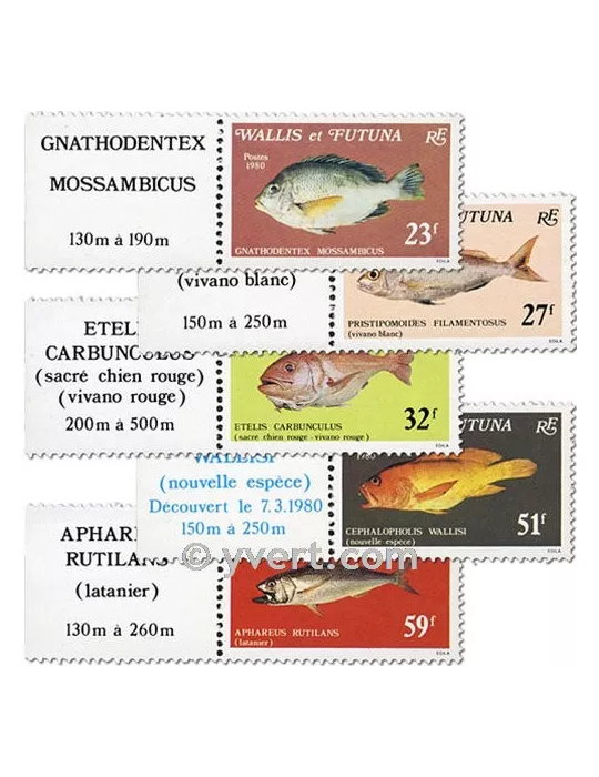 n° 259/263f (feuille) -  Timbre Wallis et Futuna Poste