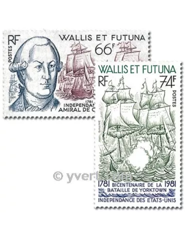 n° 277/278 -  Timbre Wallis et Futuna Poste 2