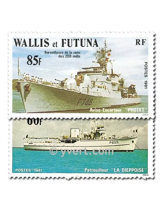 n° 279/280 -  Timbre Wallis et Futuna Poste