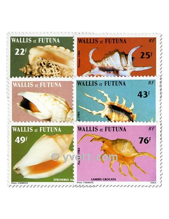 n° 312/317f (feuille) -  Timbre Wallis et Futuna Poste