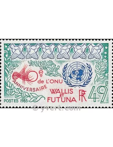 n° 332 -  Timbre Wallis et Futuna Poste 2