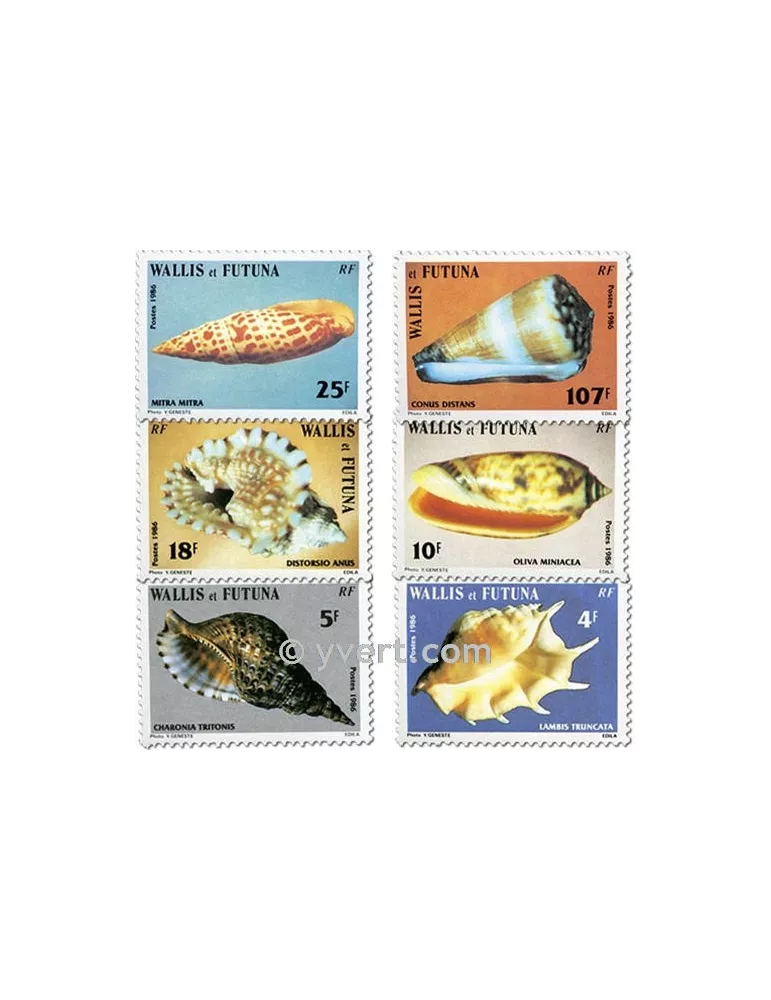 n° 337/342f (feuille) -  Timbre Wallis et Futuna Poste