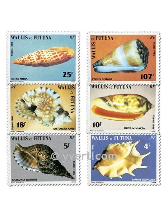 n° 337/342f (feuille) -  Timbre Wallis et Futuna Poste