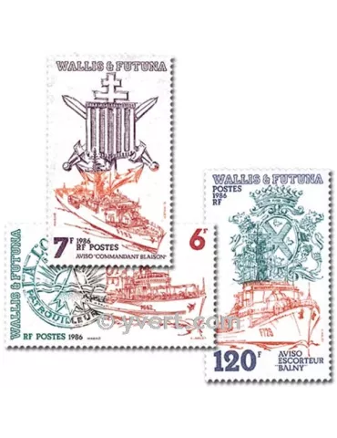 n° 348/350 -  Timbre Wallis et Futuna Poste 2
