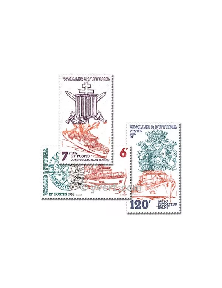 n° 348/350 -  Timbre Wallis et Futuna Poste