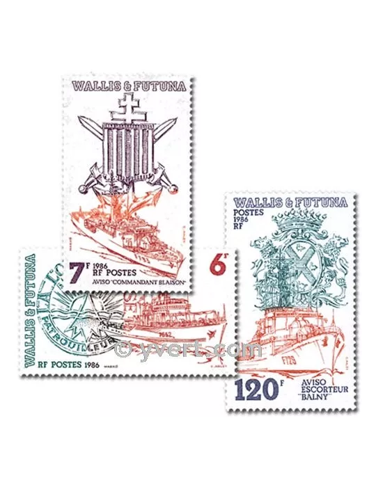 n° 348/350 -  Timbre Wallis et Futuna Poste
