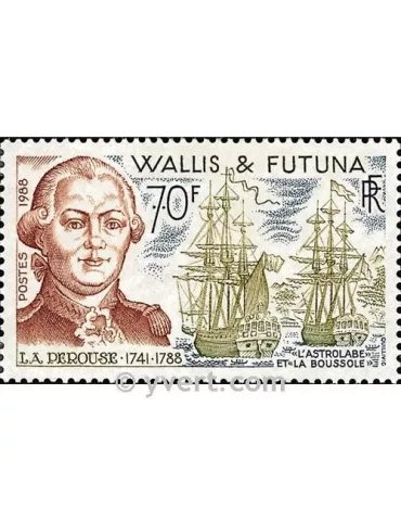 n° 376 -  Timbre Wallis et Futuna Poste 2