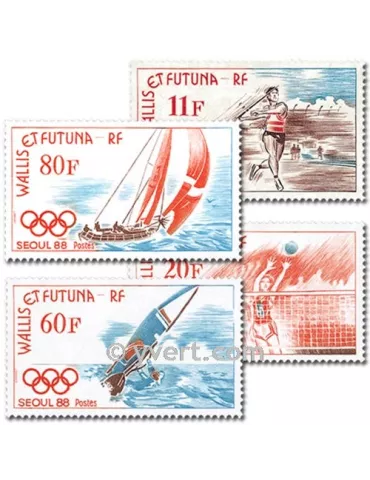 n° 378/381 -  Timbre Wallis et Futuna Poste 2