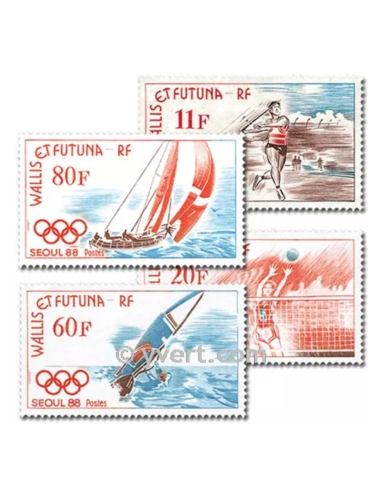 n° 378/381 -  Timbre Wallis et Futuna Poste
