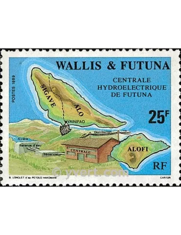 n° 386 -  Timbre Wallis et Futuna Poste 2