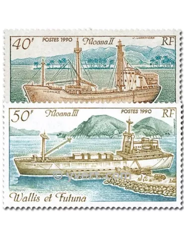 n° 400/401 -  Timbre Wallis et Futuna Poste 2
