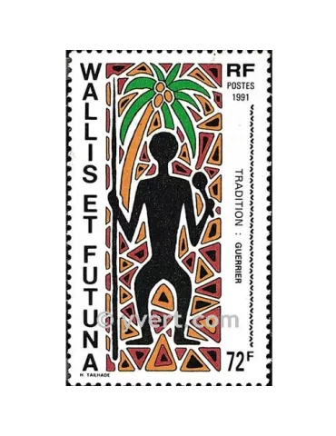 n° 406 -  Timbre Wallis et Futuna Poste 2