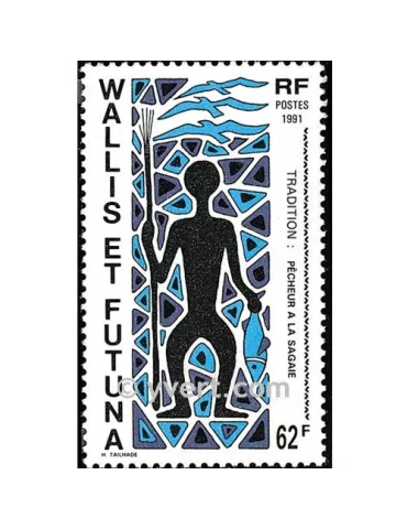 n° 409 -  Timbre Wallis et Futuna Poste 2