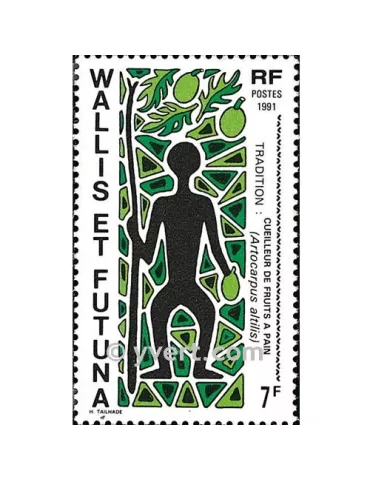 n° 416 -  Timbre Wallis et Futuna Poste 2