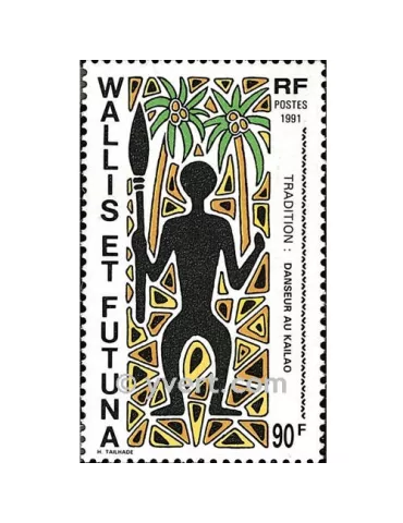 n° 418 -  Timbre Wallis et Futuna Poste 2