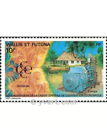 n° 419 -  Timbre Wallis et Futuna Poste 2