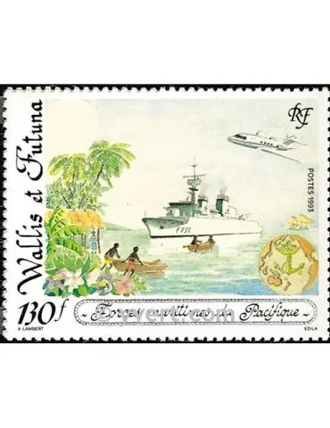 n° 444 -  Timbre Wallis et Futuna Poste 2