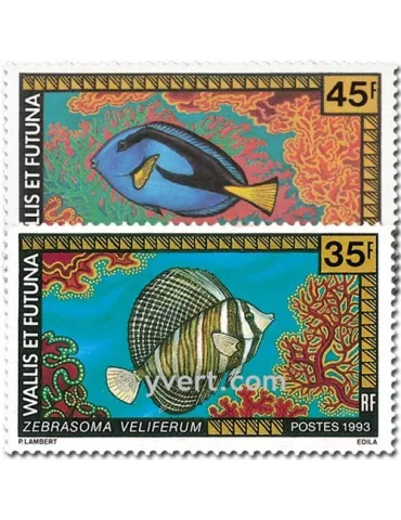 n° 451/452 -  Timbre Wallis et Futuna Poste 2
