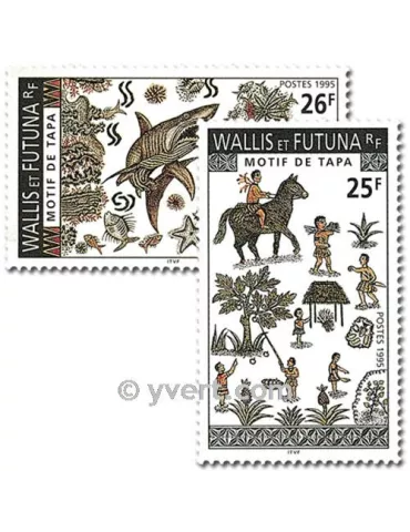 n° 483/484 -  Timbre Wallis et Futuna Poste 2