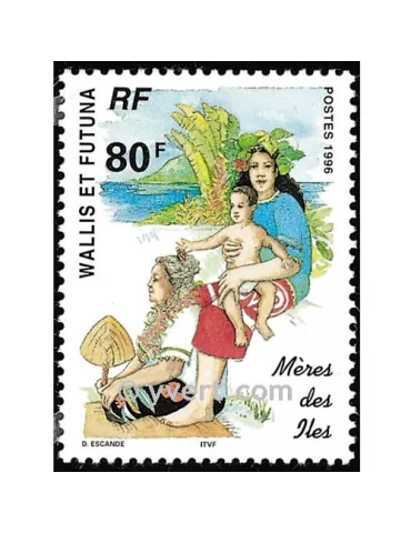 n° 485 -  Timbre Wallis et Futuna Poste 2