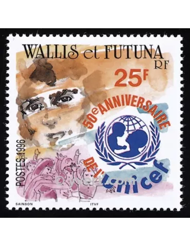 n° 496 -  Timbre Wallis et Futuna Poste 2