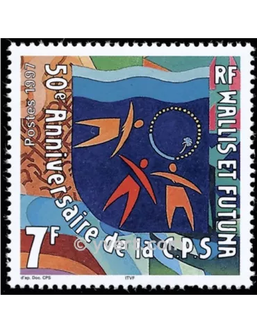 n° 497 -  Timbre Wallis et Futuna Poste 2