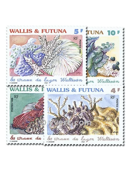 n° 523/526 -  Timbre Wallis et Futuna Poste
