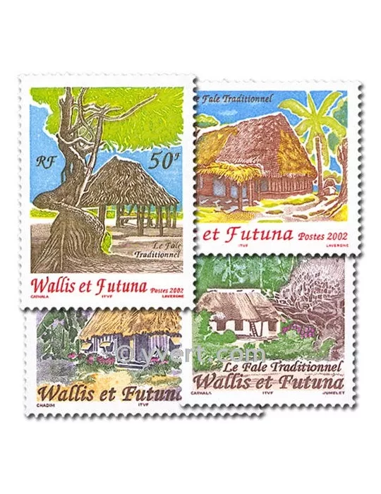 n° 571/574 -  Timbre Wallis et Futuna Poste