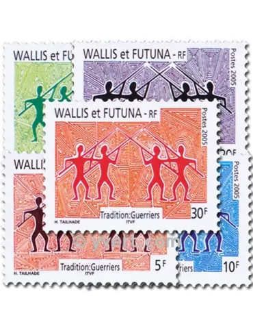 n° 635/639 -  Timbre Wallis et Futuna Poste 2