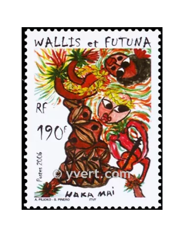 n° 653 -  Timbre Wallis et Futuna Poste 2