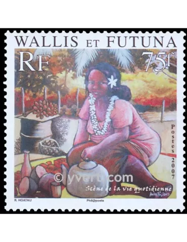 n° 675 -  Timbre Wallis et Futuna Poste 2