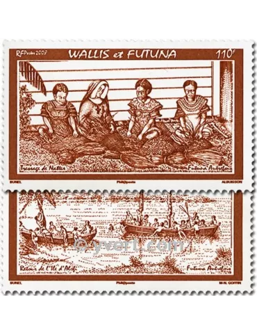 n° 697/698 -  Timbre Wallis et Futuna Poste 2