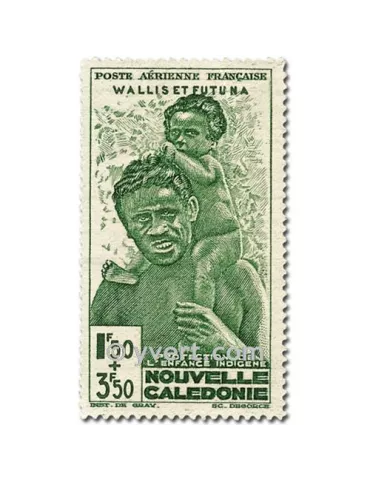 n° 1/2 -  Timbre Wallis et Futuna Poste aérienne