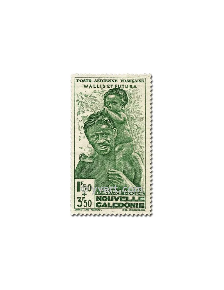 n° 1/2 -  Timbre Wallis et Futuna Poste aérienne