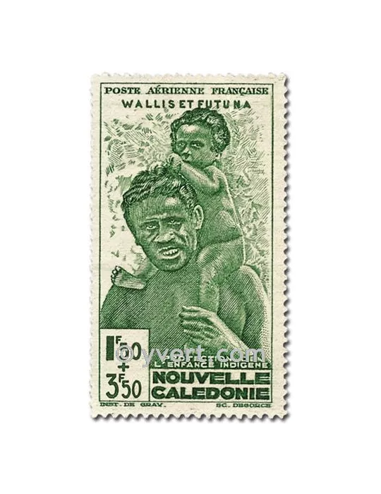 n° 1/2 -  Timbre Wallis et Futuna Poste aérienne