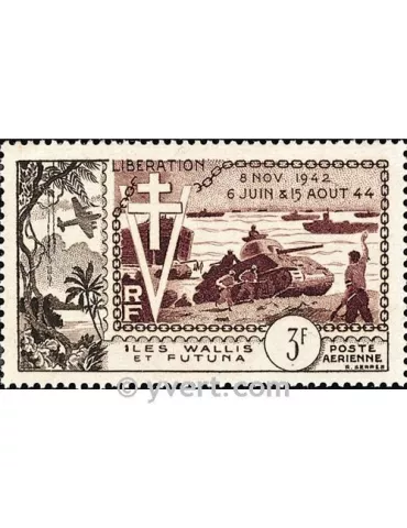 n° 14 -  Timbre Wallis et Futuna Poste aérienne