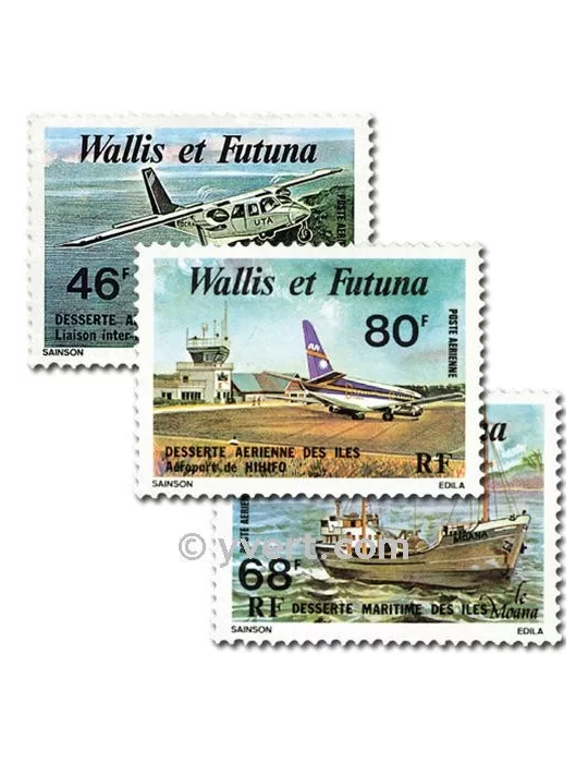 n° 89/91 -  Timbre Wallis et Futuna Poste aérienne