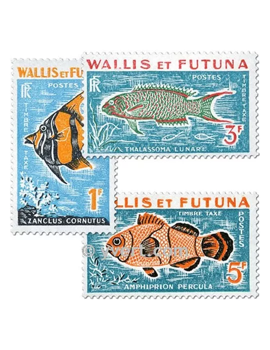 n° 37a/39a -  Timbre Wallis et Futuna Taxe