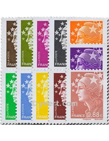 n° 208/218 -  Timbre France Autoadhésifs 2