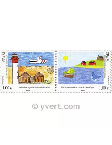 n° 976/977 -  Timbre Saint-Pierre et Miquelon Poste 2