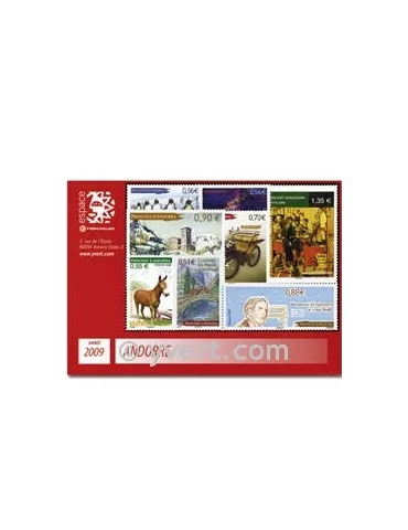 n° 666/680 -  Timbre Andorre Année complète (2009)