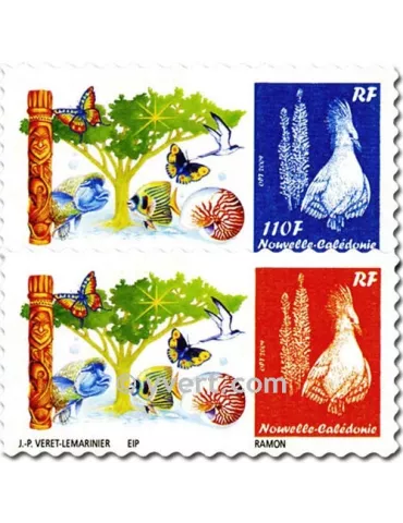 n° 1119/1120 -  Timbre Nelle-Calédonie Poste 2