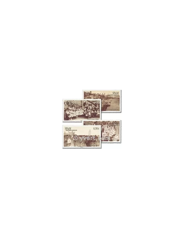n° 986/989 (BF 15) -  Timbre Saint-Pierre et Miquelon Poste