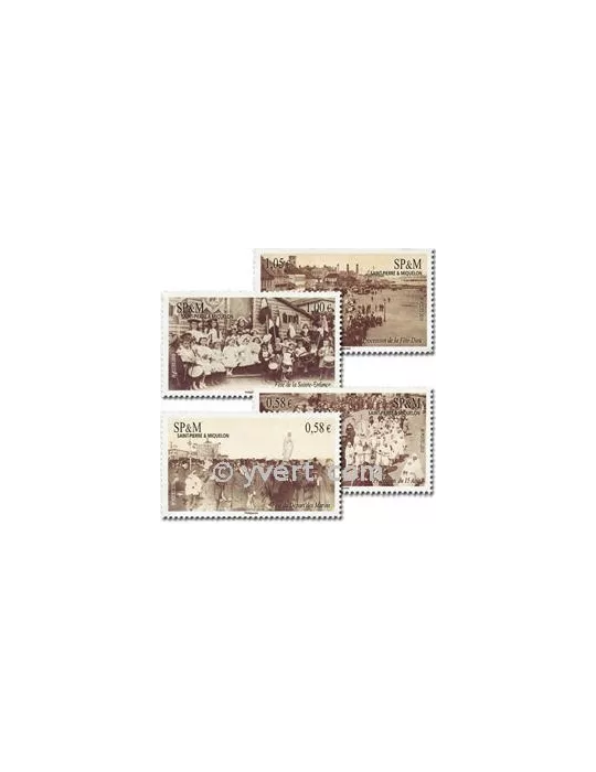 n° 986/989 (BF 15) -  Timbre Saint-Pierre et Miquelon Poste