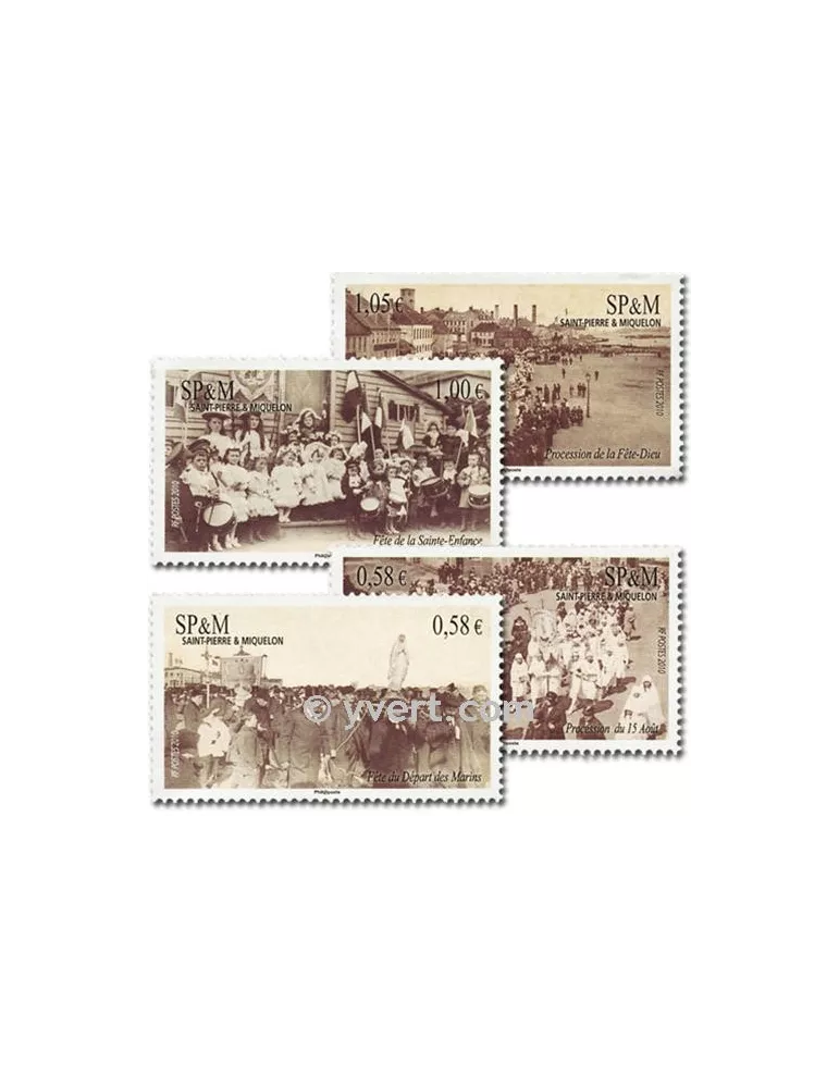 n° 986/989 (BF 15) -  Timbre Saint-Pierre et Miquelon Poste