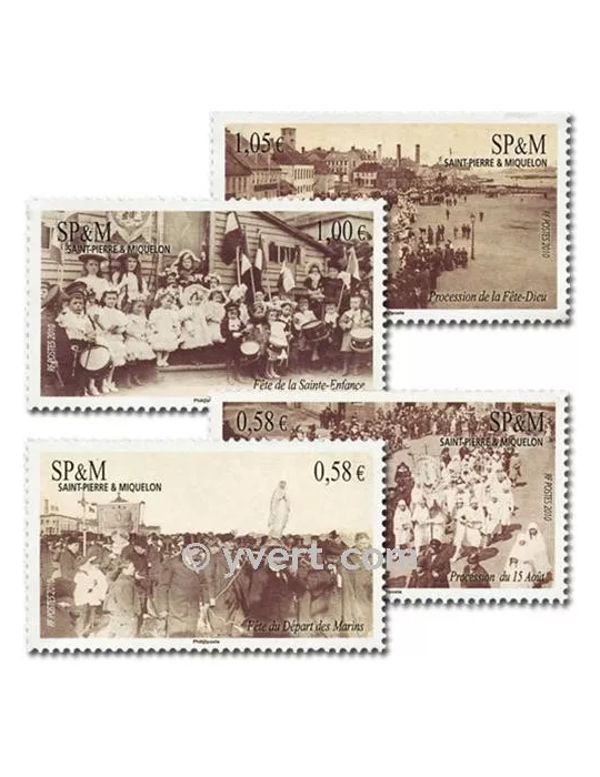 n° 986/989 (BF 15) -  Timbre Saint-Pierre et Miquelon Poste