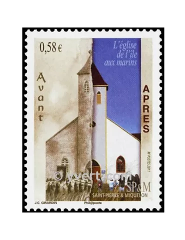 n° 1000 -  Timbre Saint-Pierre et Miquelon Poste 2