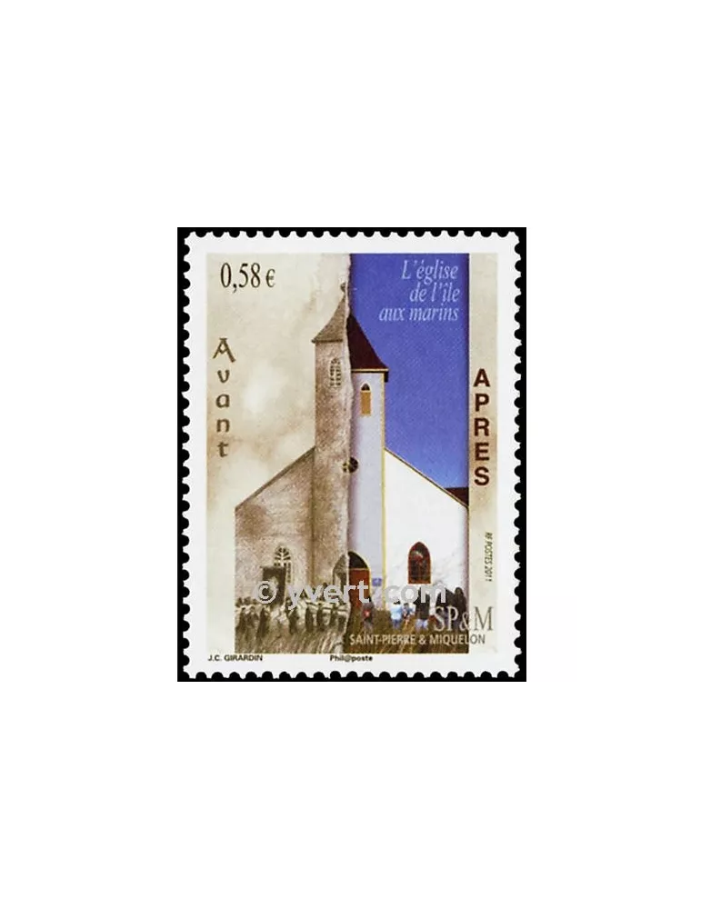 n° 1000 -  Timbre Saint-Pierre et Miquelon Poste