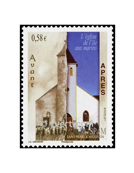 n° 1000 -  Timbre Saint-Pierre et Miquelon Poste