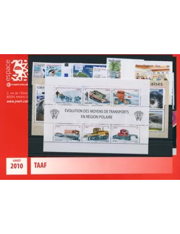 n° 552/577 -  Timbre TAAF Année complète (2010)